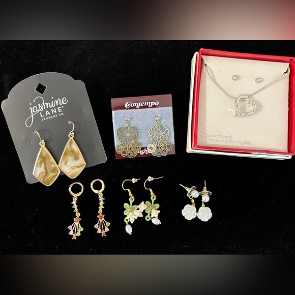 Jewelry - Fashion Dangle Gold-Tone Earrings Bundle